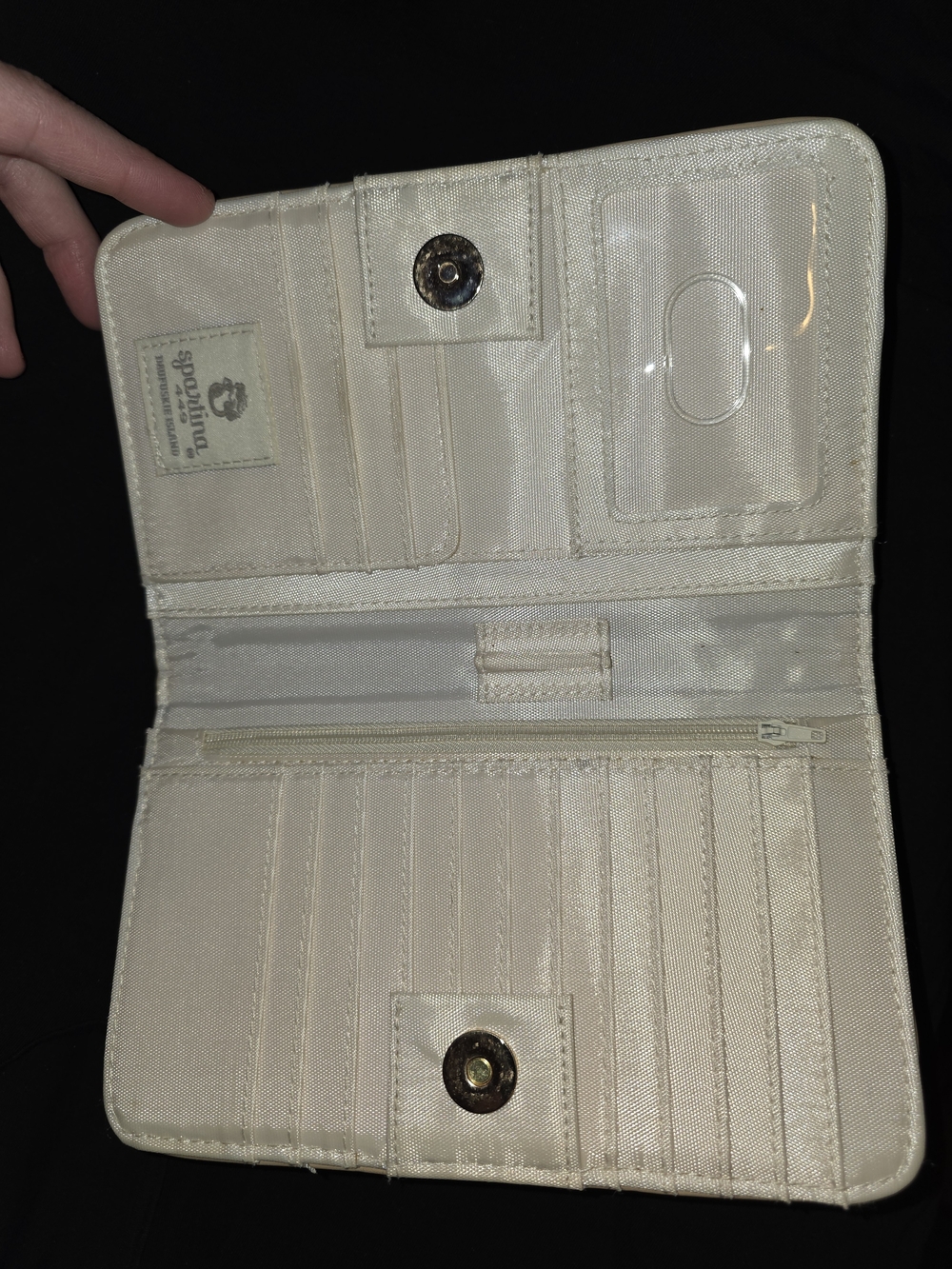Spartina 449 Coastal Map Wallet in Blue and Tan - Picture 3 of 4